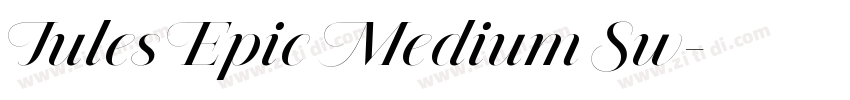 Jules Epic Medium Sw字体转换